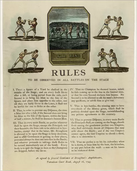 Sport  /  Boxing  /  Rules  /  1743