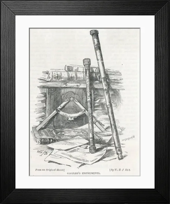 Framed Print : Galileo  /  His Instruments