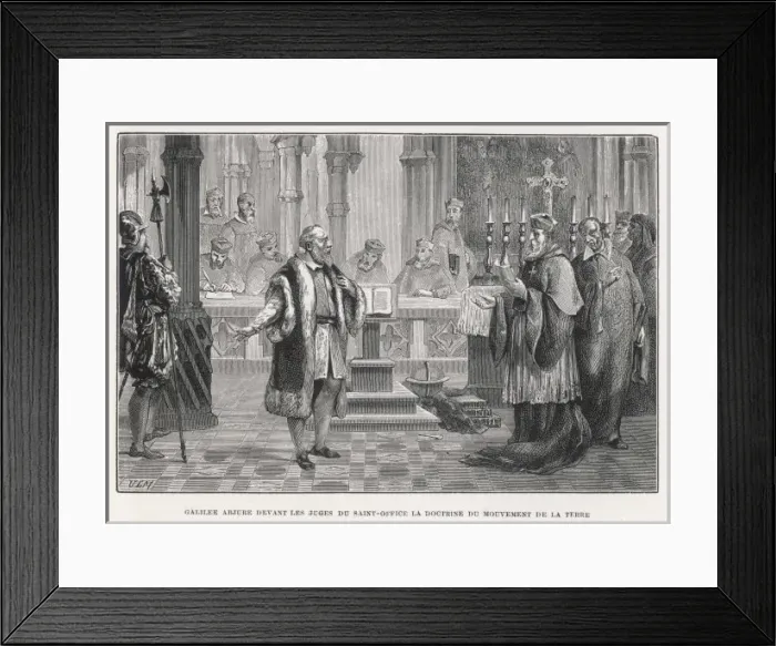 Framed Print : Galileo / Denies Findings Framed Print : Galileo / Denies Findings