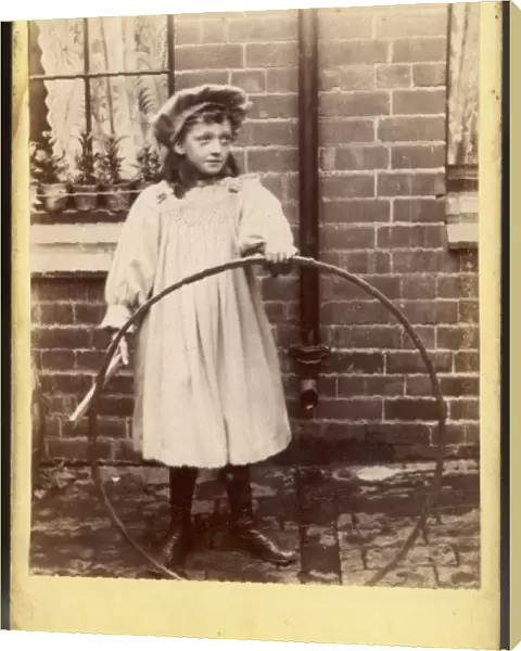 GIRL & HER HOOP  /  1895