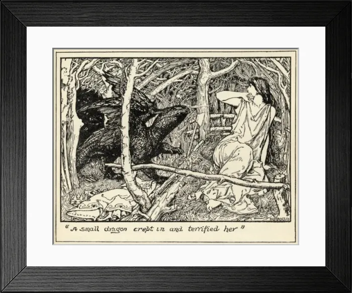 Framed Print : A Small Dragon Framed Print : A Small Dragon