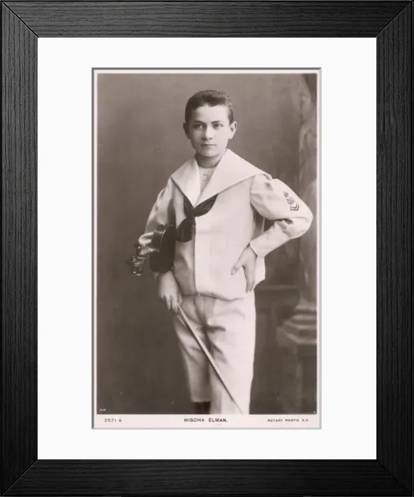 Framed Print : Mischa Elman / As Boy Framed Print : Mischa Elman / As Boy