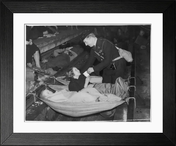 Framed Print : Sheltering at Aldwych Framed Print : Sheltering at Aldwych