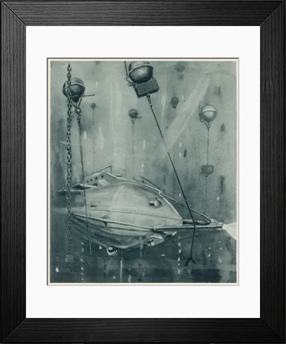 Framed Print : Lake Submarine in Action Framed Print : Lake Submarine in Action