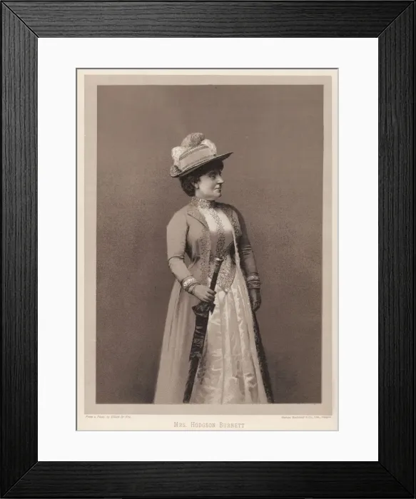 Framed Print : Frances H Burnett 1889 Framed Print : Frances H Burnett 1889