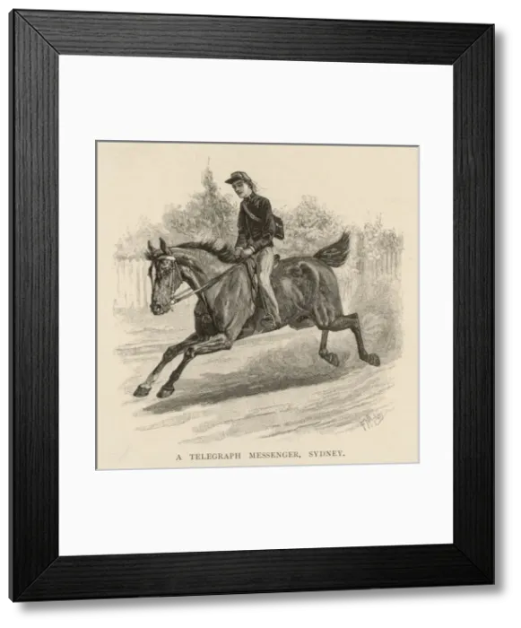 Framed Print : Telegraph / Australia / 1891 Framed Print : Telegraph / Australia / 1891