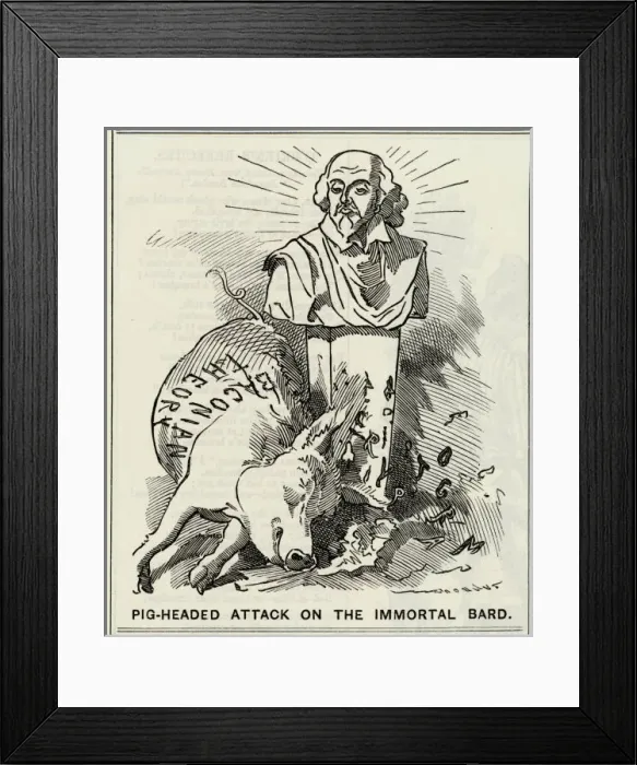 Framed Print : Shakespeare  /  Baconian Thy