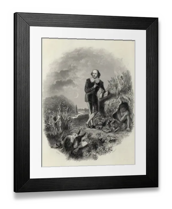 Framed Print : Shakespeare / Characters Framed Print : Shakespeare / Characters