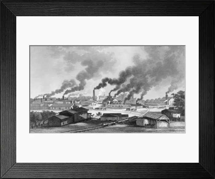 Framed Print : Whitney Glassworks, Nj Framed Print : Whitney Glassworks, Nj