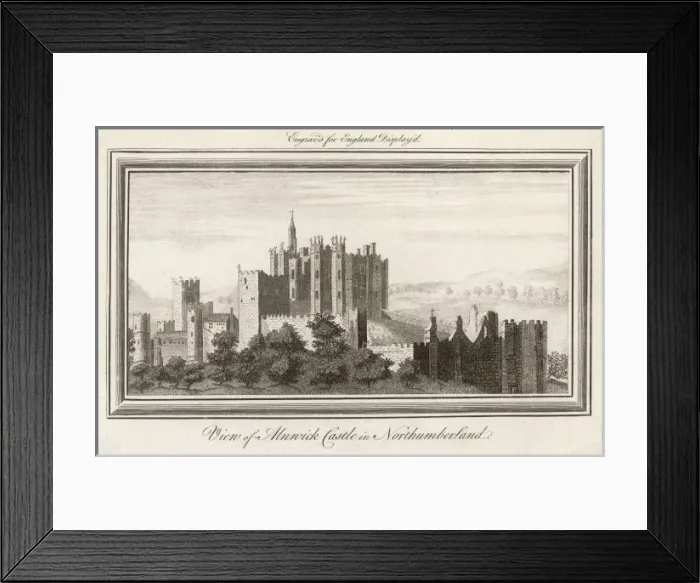 Framed Print : Castles / Alnwick / 1750 Framed Print : Castles / Alnwick / 1750
