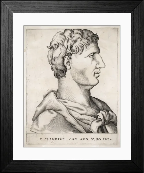 Framed Print : Claudius I (Anon) Framed Print : Claudius I (Anon)
