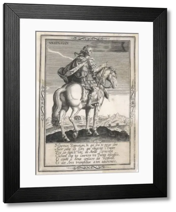 Framed Print : Vespasianus on Horse Framed Print : Vespasianus on Horse
