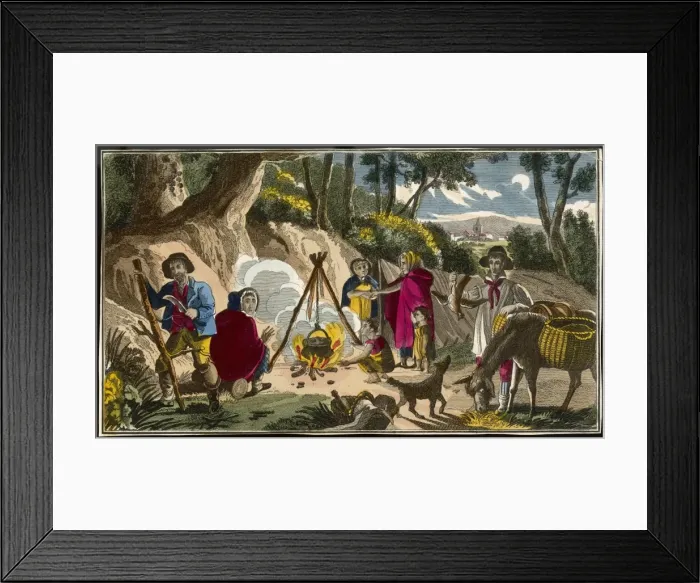 Framed Print : Gipsy Encampment Framed Print : Gipsy Encampment