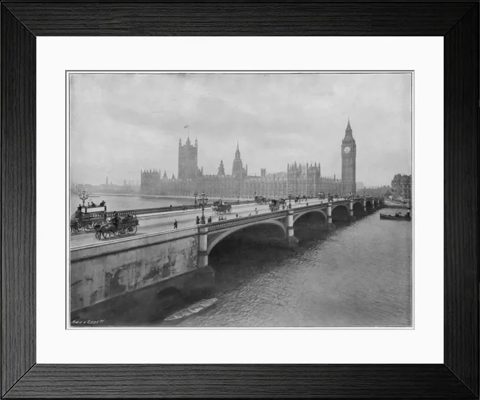 Framed Print : River Front / Westminster Framed Print : River Front / Westminster