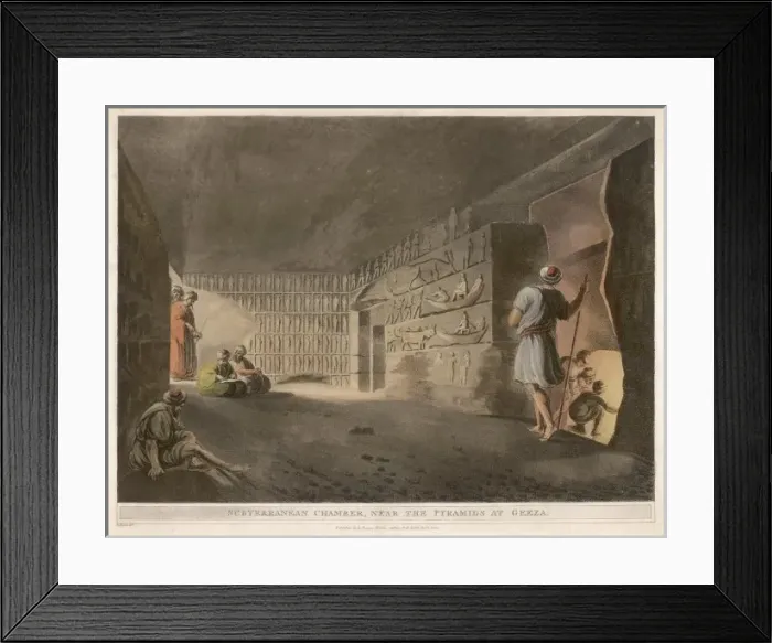 Framed Print : Pyramid Chamber / Gizeh Framed Print : Pyramid Chamber / Gizeh