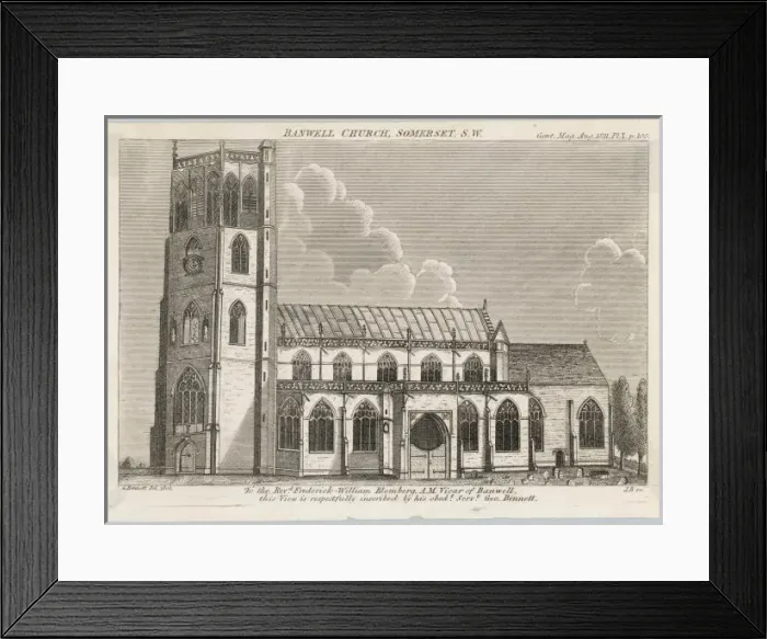 Framed Print : Churches / Banwell / 1811 Framed Print : Churches / Banwell / 1811