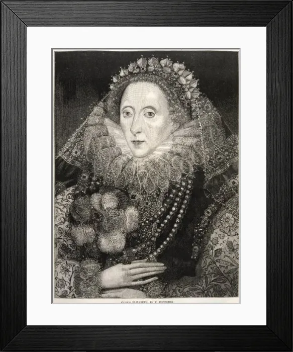 Framed Print : Elizabeth I / Zucchero Framed Print : Elizabeth I / Zucchero