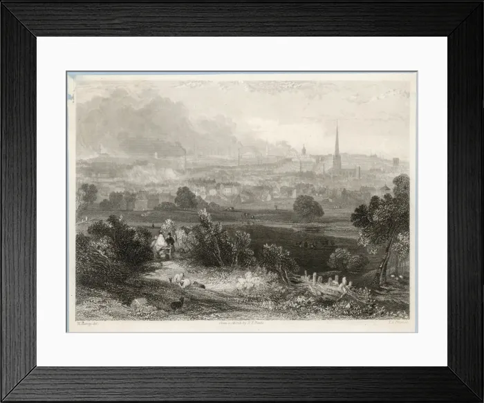 Framed Print : Birmingham / 1830(Harvey) Framed Print : Birmingham / 1830(Harvey)