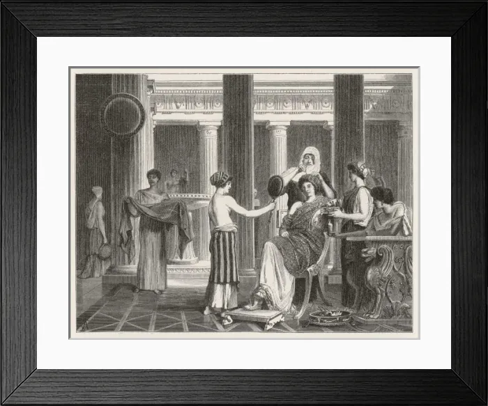 Framed Print : Toilet / Hair / Roman Aristo Framed Print : Toilet / Hair / Roman Aristo