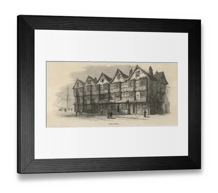 Framed Print : 15th C Bristol Buildings Framed Print : 15th C Bristol Buildings
