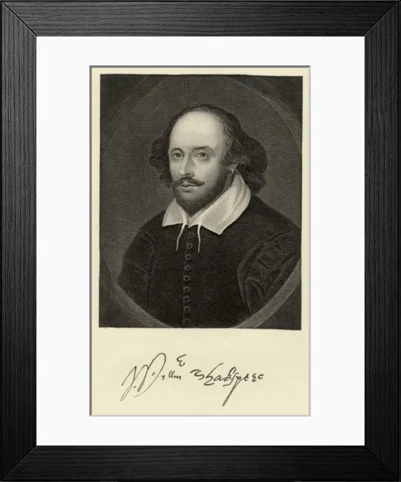 Framed Print : Shakespeare / Chan / Anon Framed Print : Shakespeare / Chan / Anon