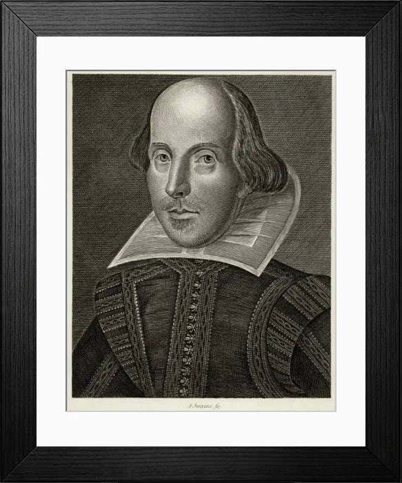 Framed Print : Shakespeare / Droes / Swaine Framed Print : Shakespeare / Droes / Swaine