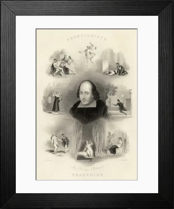 Framed Print : Shakespeare / Tragedies Framed Print : Shakespeare / Tragedies