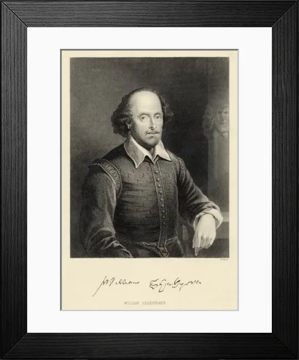 Framed Print : Shakespeare / Holl Framed Print : Shakespeare / Holl
