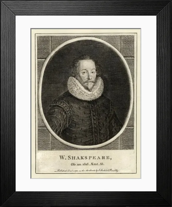 Framed Print : Shakespeare / Anon Framed Print : Shakespeare / Anon