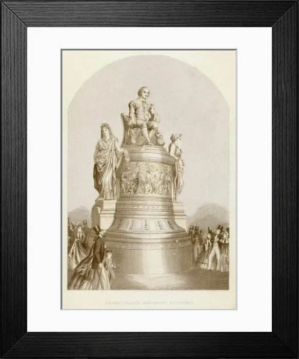 Framed Print : Shakespeare / Thomas / Monmt Framed Print : Shakespeare / Thomas / Monmt