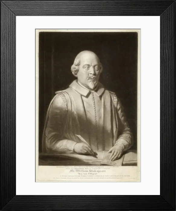 Framed Print : Shakespeare / Ward / Bust Framed Print : Shakespeare / Ward / Bust