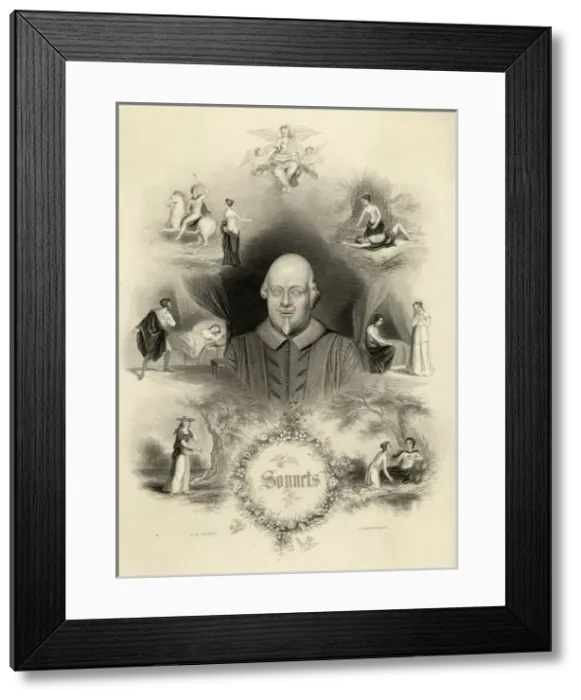 Framed Print : Shakespeare / G bach / Sonts Framed Print : Shakespeare / G bach / Sonts