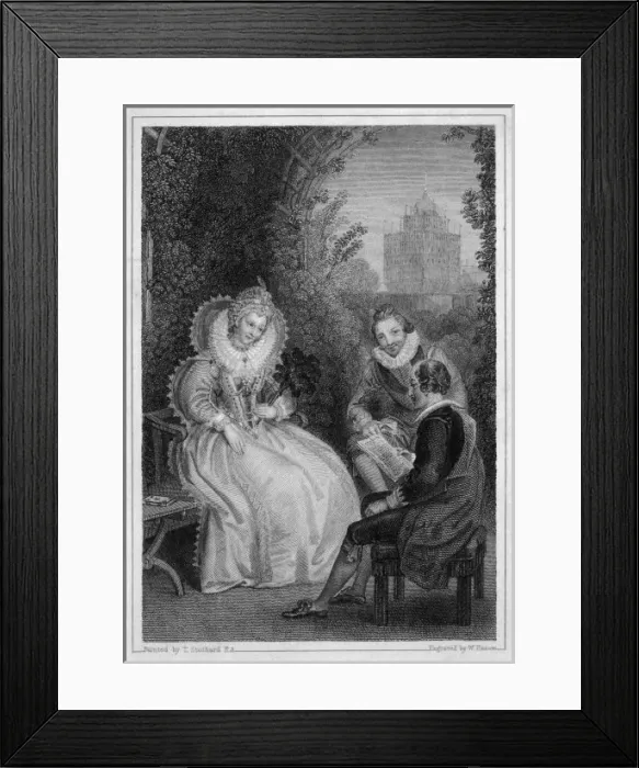 Framed Print : Shakespeare & Elizabeth Framed Print : Shakespeare & Elizabeth