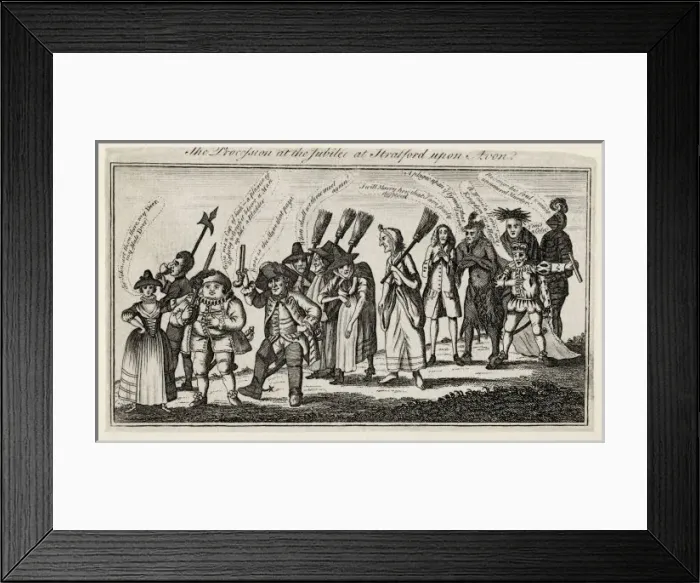 Framed Print : Shakespeare / Jubilee / 1769 Framed Print : Shakespeare / Jubilee / 1769