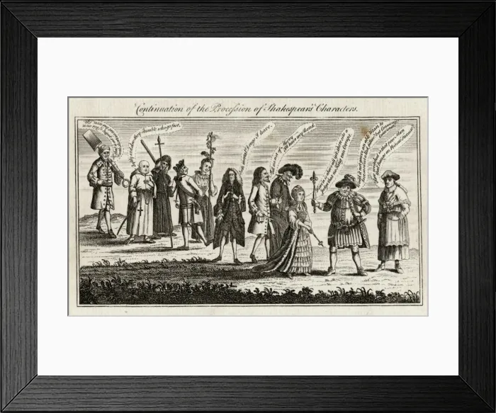 Framed Print : Shakespeare / Jubilee / 1769 Framed Print : Shakespeare / Jubilee / 1769