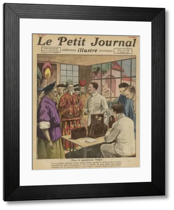 Framed Print : Telegraph / Tibet / 1922 Framed Print : Telegraph / Tibet / 1922