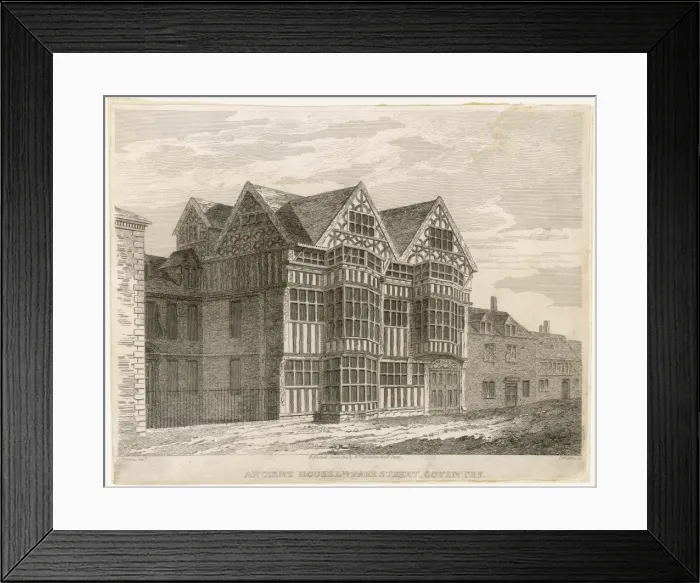 Framed Print : 16th C Coventry Building Framed Print : 16th C Coventry Building