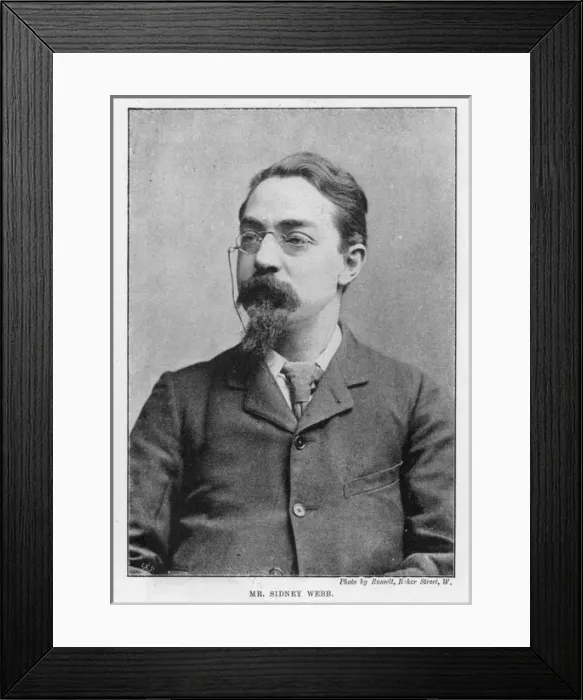 Framed Print : Sidney Webb (Russell) Framed Print : Sidney Webb (Russell)