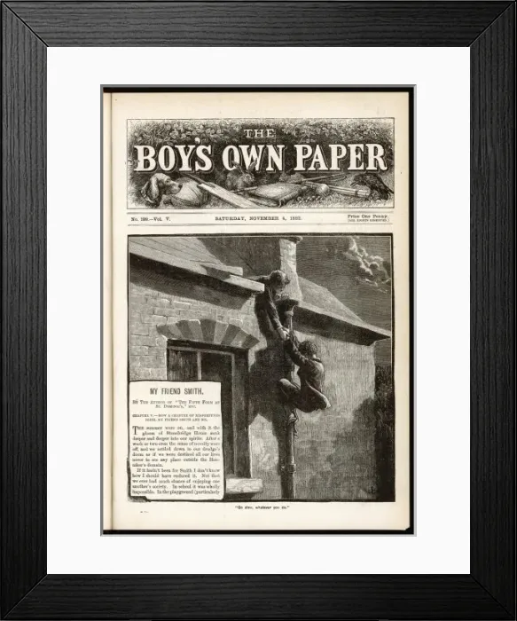 Framed Print : Boys / Drainpipe 1882 Framed Print : Boys / Drainpipe 1882