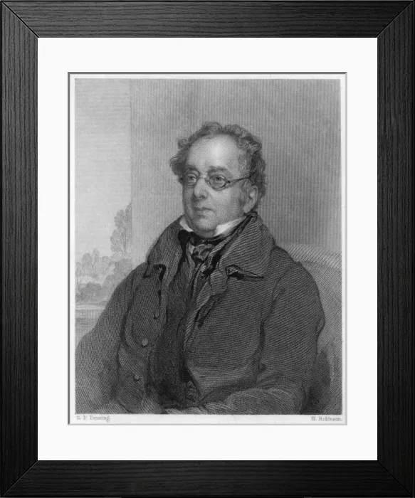 Framed Print : Isaac Disraeli (Denning) Framed Print : Isaac Disraeli (Denning)
