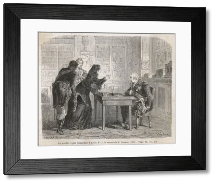 Framed Print : Louis XVIII and Decazes Framed Print : Louis XVIII and Decazes