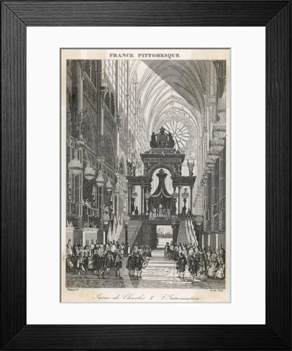 Framed Print : Charles X Crowned 1 Framed Print : Charles X Crowned 1