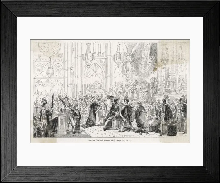 Framed Print : Charles X Crowned 2 Framed Print : Charles X Crowned 2