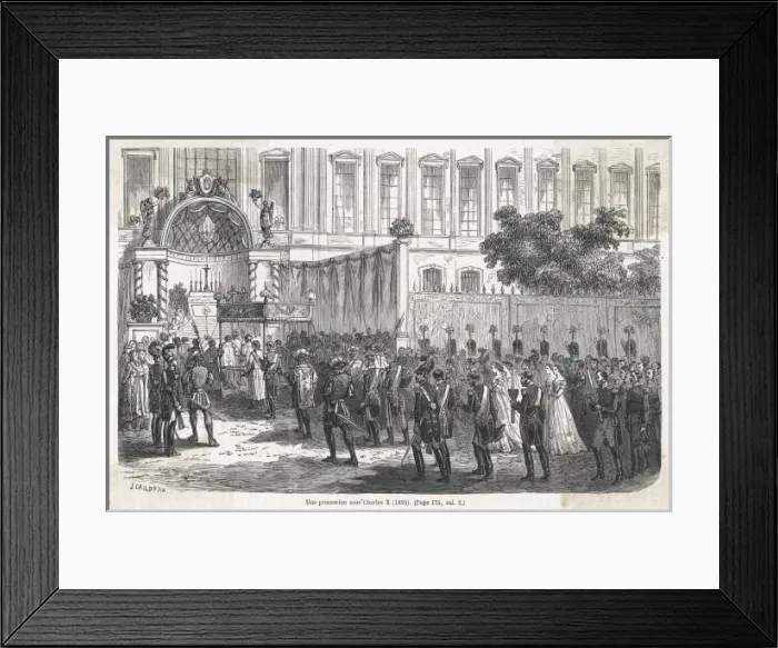 Framed Print : Royalist Procession Framed Print : Royalist Procession