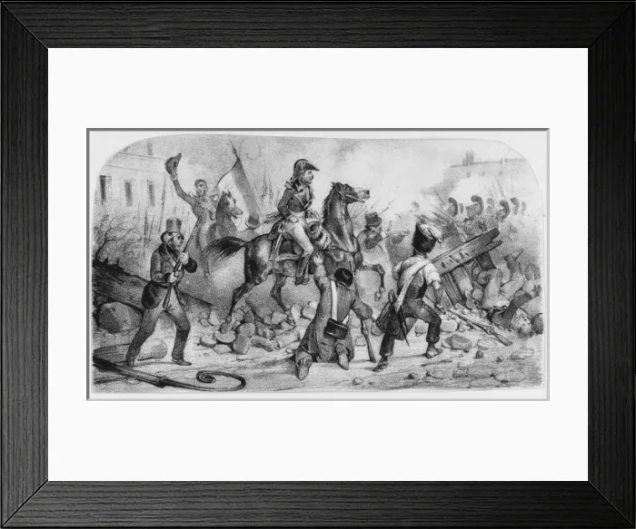Framed Print : A Barricade Framed Print : A Barricade