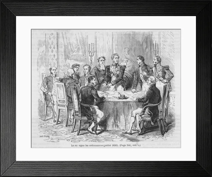 Framed Print : Charles X Ordinances Framed Print : Charles X Ordinances