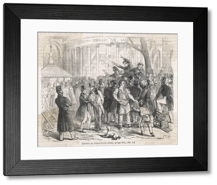 Framed Print : Riots at Palais Royal Framed Print : Riots at Palais Royal