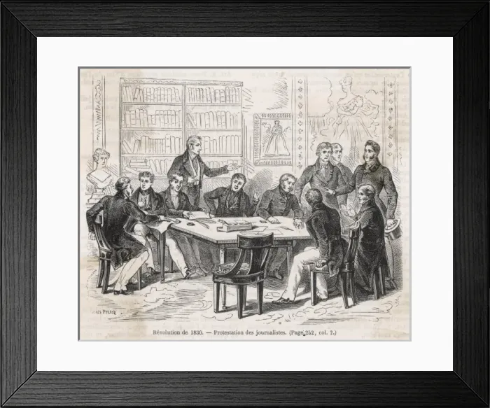 Framed Print : Journalists Protest