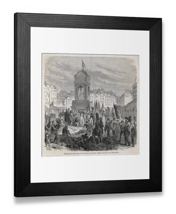 Framed Print : Burial of 1830 Victims Framed Print : Burial of 1830 Victims