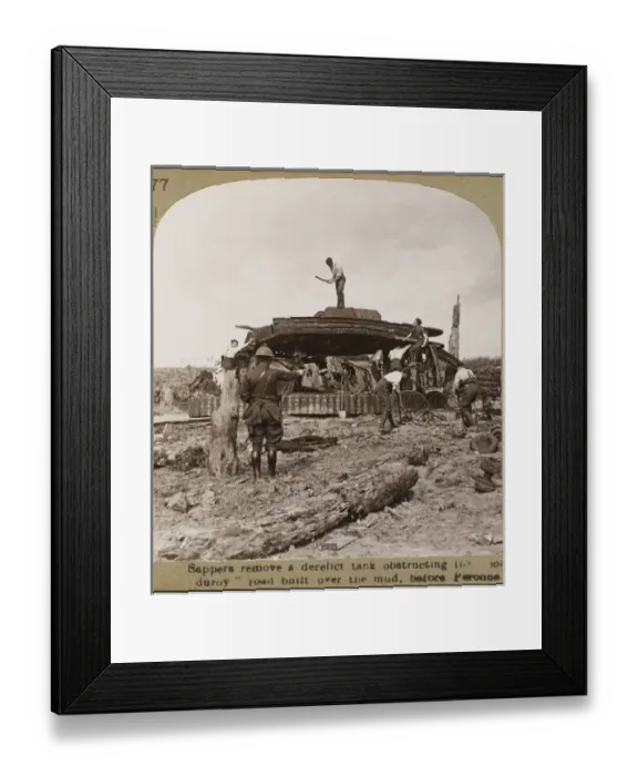 Framed Print : Derelict Tank at Peronne Framed Print : Derelict Tank at Peronne